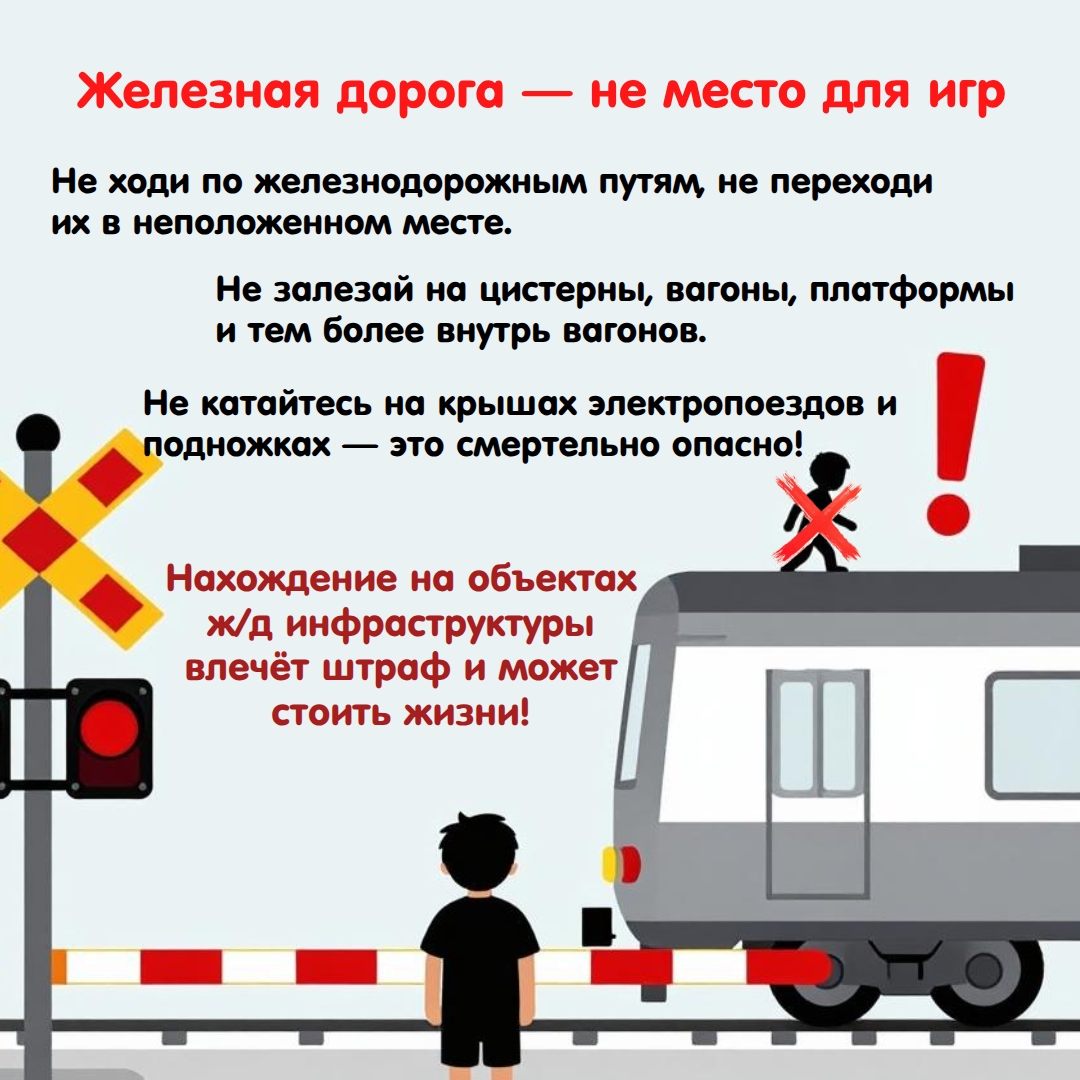 Железная дорога не место для игр Железная дорога не место для игр